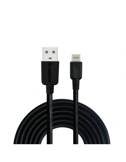 EC30P-IP-BK:Esoulk 5ft  Faster Speed Charging Cable For IOS-Black