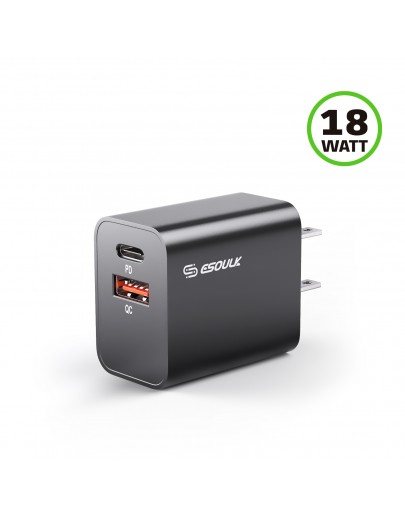 EA21-BK:18W PD&QC WALL CHARGER (12/144)