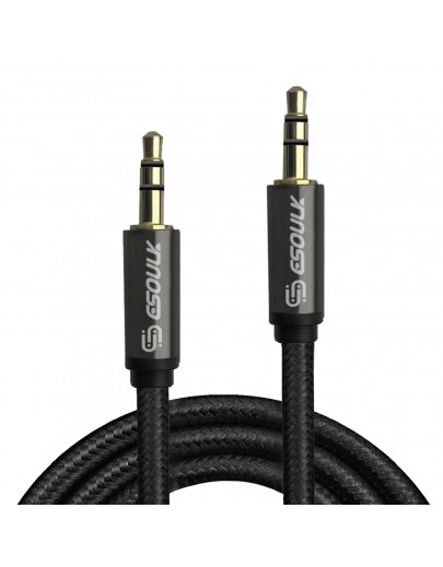 EC32-AUX-BK:Esoulk 4ft 3.5mm Auxiliary Audio Braided  Cable Black