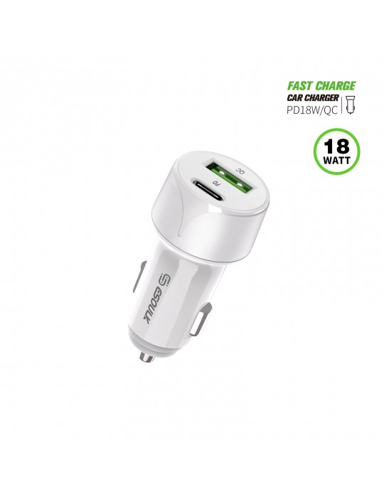 EA19-WH:18W PD&QC CAR CHARGER