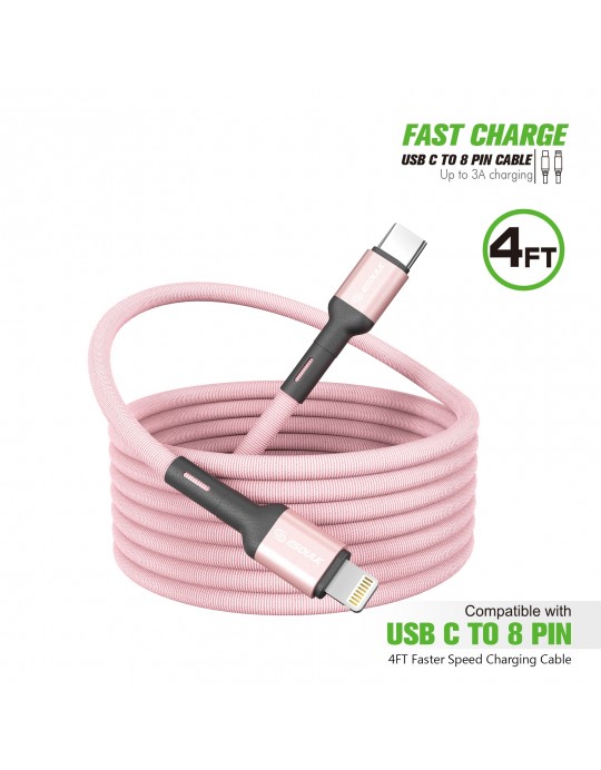EC50-CL-PK:4FT FABRIC CABLE For C to 8Pin